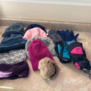 Colorful Winter Hat and Glove Set